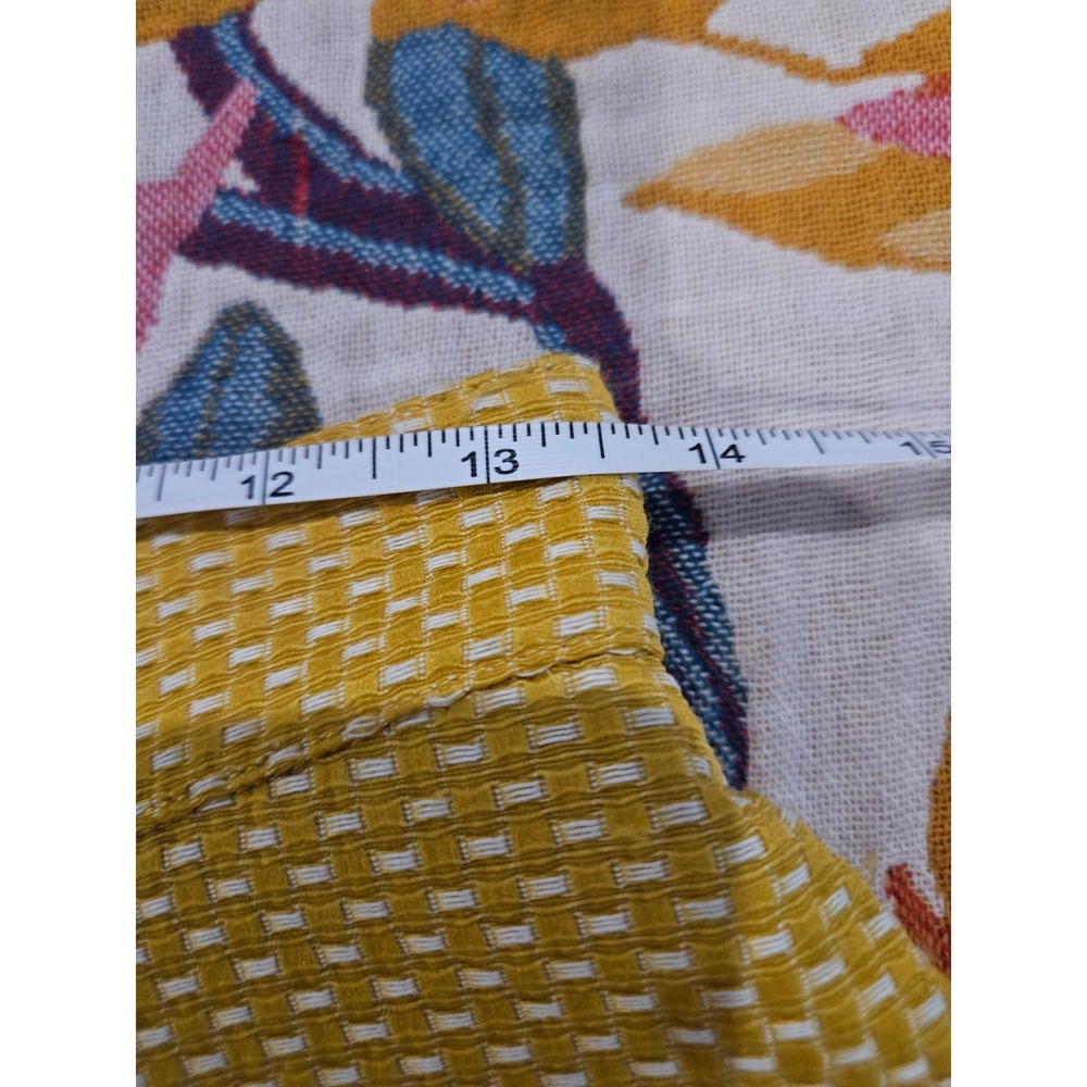 English Factory Yellow White Textured‎ Check Shorts Size S Lined High Waist Zip - Picture 5 of 6